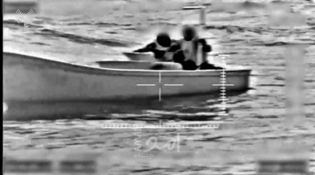 فيديو وصور - إحباط محاولة تهريب أسلحة إلى قطاع غزة من المنطقة البحرية شمال سيناء