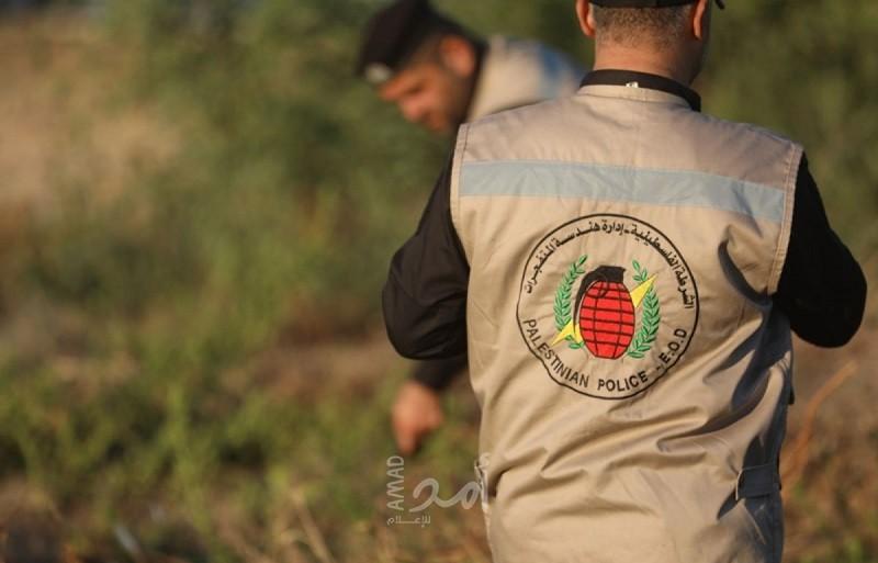 هندسة المتفجرات تحيد خطر "قذيفة" من مخلفات الاحتلال في رفح