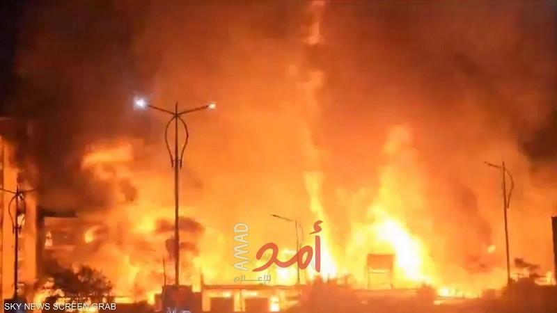مصر: حريق يلتهم "ستوديو الأهرام"  أعرق ستوديهات التصوير السينمائي - فيديو
