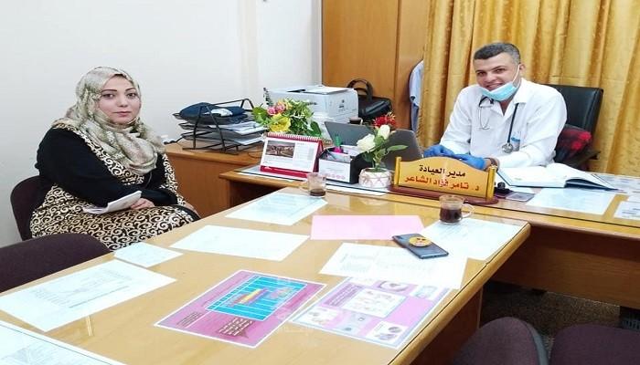 وفد من اتحاد كفاح المرأة يزور عيادة النصيرات "الأونروا"
