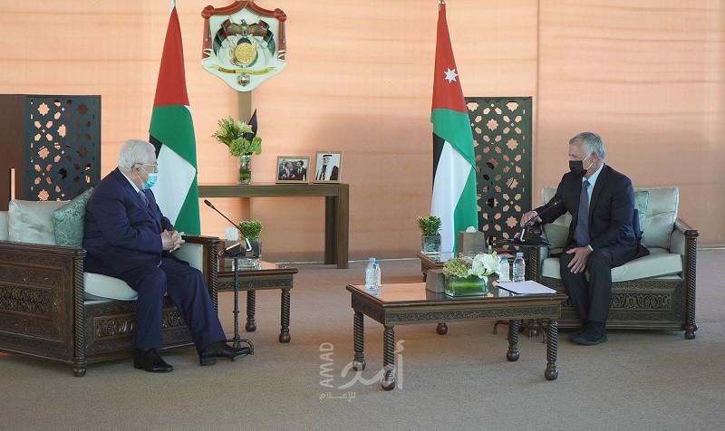 الملك عبد الله يدعو لتكثيف الجهود لإنهاء الصراع  على أساس حل الدولتين