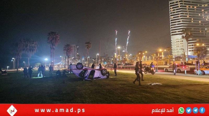 تل أبيب: عملية مزدوجة "دهس وإطلاق نار" تسفر عن قتيل وإصابات- فيديو
