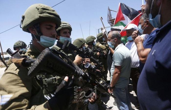محدث2.. عدد من الإصابات خلال مواجهات مع قوات الاحتلال بمسيرات ضد الضم في الضفة