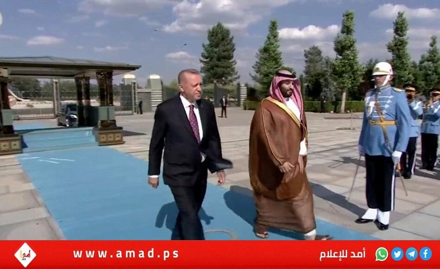 أردوغان يستقبل ولي العهد السعودي بمراسم رسمية