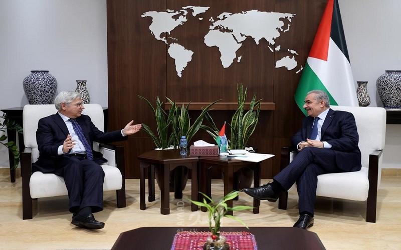 اشتية يثمن الدعم الإيطالي لفلسطين على كافة المستويات