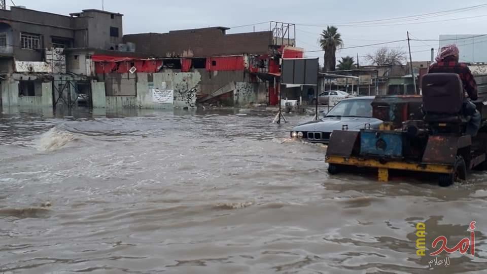 الموصل تعلن حالة الطوارئ بسبب سيول الأمطار