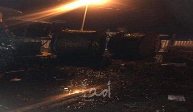 مجهولون يحرقون مستودعات تابعة لشركة كهرباء الخليل