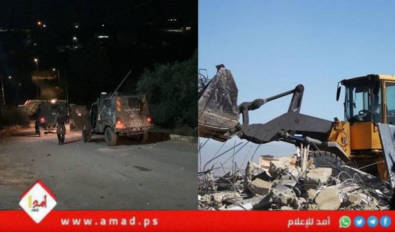 جيش الاحتلال ينفذ "هدم" بالأغوار ويشن حملة اعتقالات في الضفة والقدس- فيديو