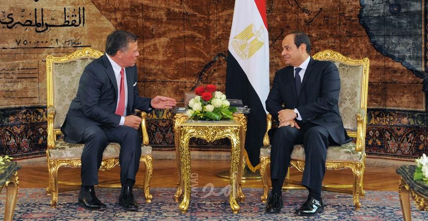 السيسي وملك الأردن يتوصلان إلى اتفاق لمواجهة فايروس "كورونا"