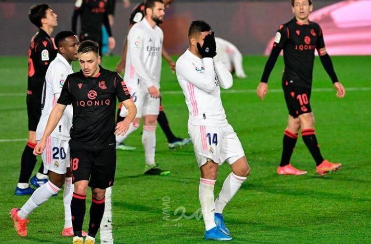 شاهد .. ريال مدريد يتعثر في عقر داره أمام ريال سوسيداد