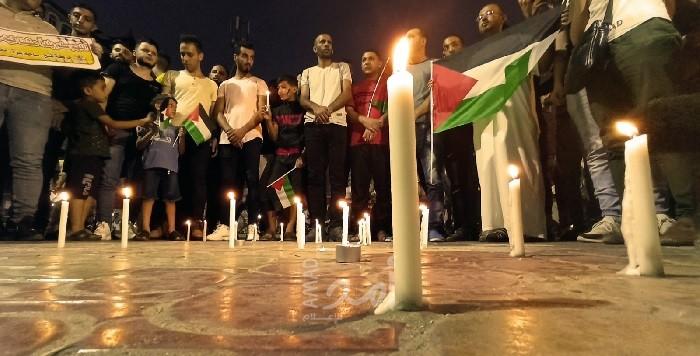 غزة: وقفات تضامنية وتنكيس للأعلام وإضاءة شموع حداداً على أرواح ضحايا مرفأ بيروت- فيديو وصور
