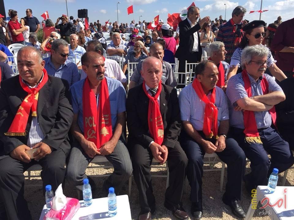 جبهة التحرير تشارك في المهرجان المركزي للحزب الشيوعي اللبناني بمناسبة يوم الشهيد
