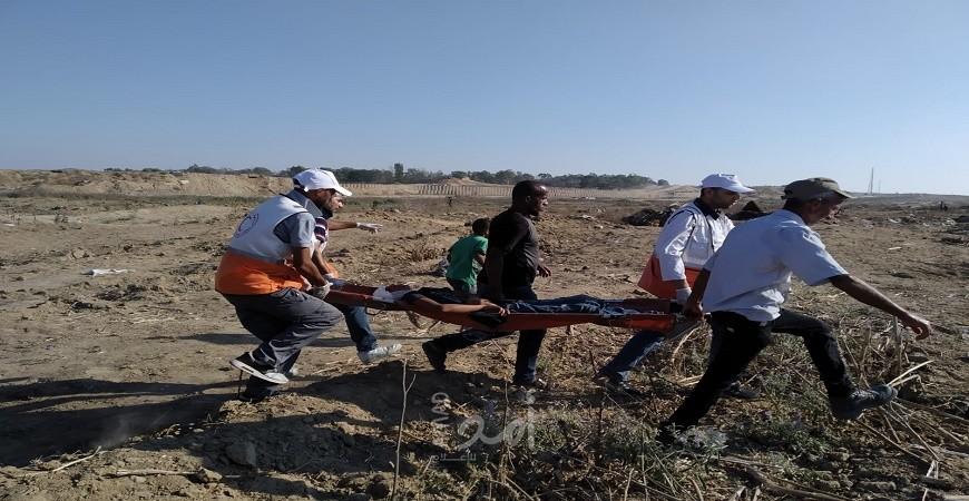 محدث2 بالفيديو والصور.. إصابات برصاص جيش الاحتلال في جمعة "مجزرة واد الحمص" بقطاع غزة