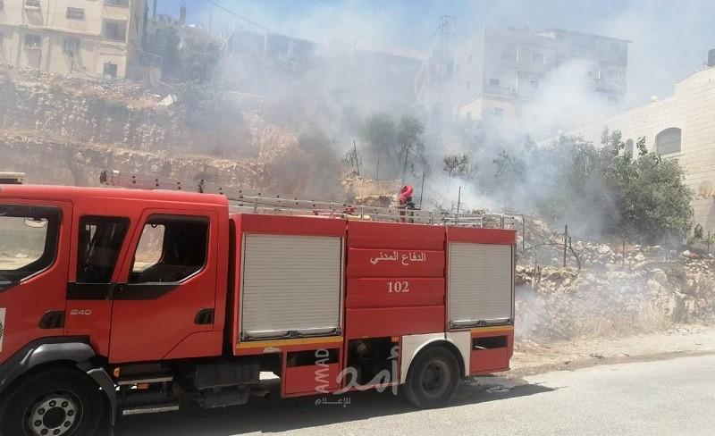 الدفاع المدني الفلسطيني يتعامل مع 59 حادثًا