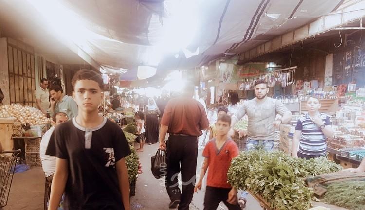 أسعار الخضروات والدجاج في أسواق غزة