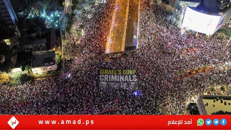 مواجهات بين المتظاهرين المحتجين وسكان حي في تل أبيب - فيديو