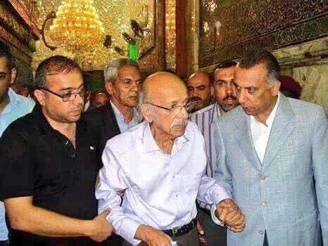 صورة نادرة لرئيس وزراء العراق المكلف مع الشاعر مظفر النواب