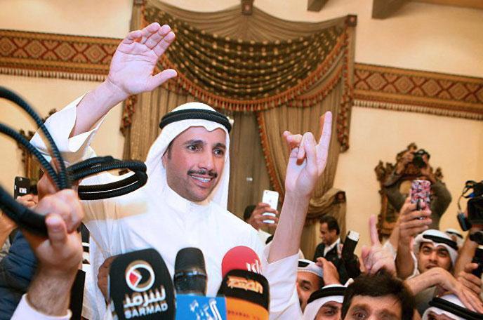 استقبال تاريخي لرئيس مجلس الأمة الكويتي بعد طرده للوفد الاسرائيلي من مؤتمر دولي