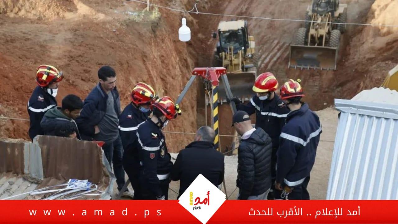 السلطات المغربية تطوق مكان عمليات الحفر التي أجرتها فرق إنقاذ الطفل ريان
