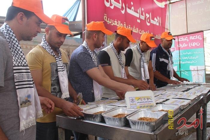 فتح برفح تواصل عملها لليوم الرابع علي التوالي ضمن مشروع "تكية الخير لأهل الخير"