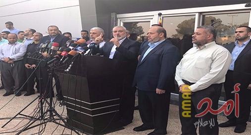 بالفيديو...هنية: ناقشنا 5 ملفات استراتيجية مع مصر ولقاء وطني شامل  قريب في القاهرة وندعو الحكومة للقدوم فورا