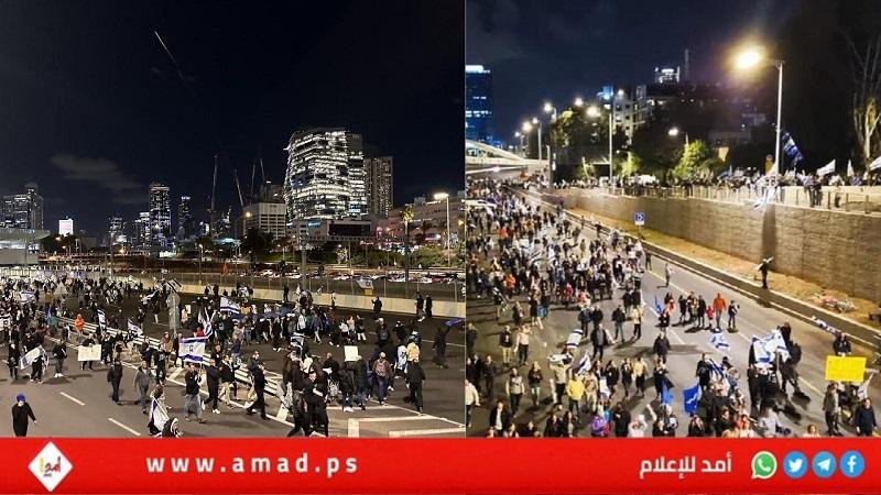 انقسام مكاني.. تجدد المظاهرات الإسرائيلية.. ضد "حكومة نتنياهو" ومعها- فيديو