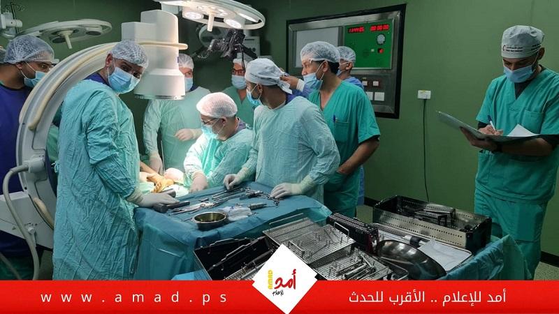 الوفد الطبي المصري يجري عمليات كبرى في قطاع غزة- صور