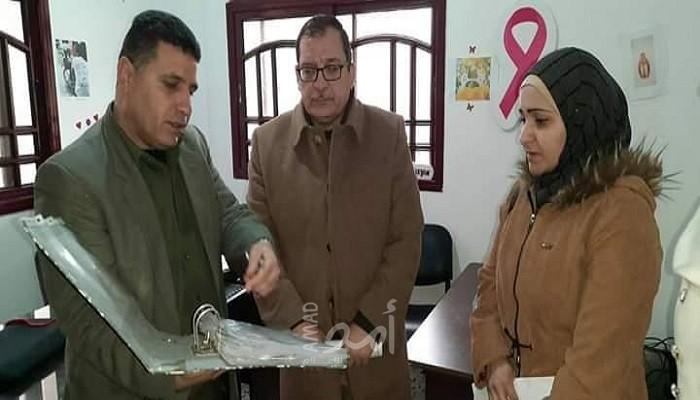 بسيسو يزور مقر الجمعية الفلسطينية لرعاية مرضى السرطان بالوسطى