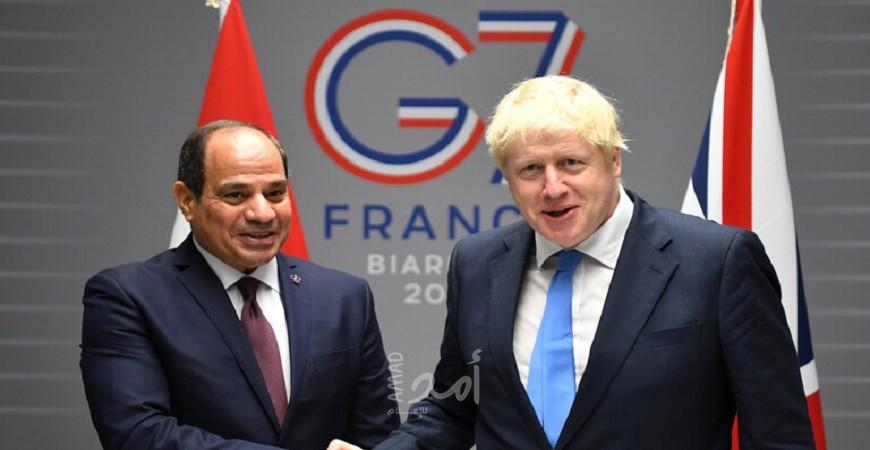 السيسي يبحث مع جونسون القضايا الإقليمية والوضع في ليبيا