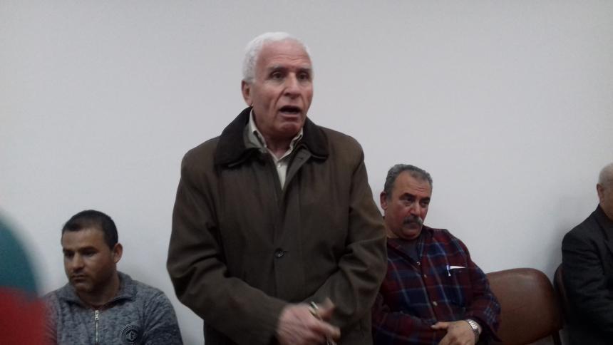 عزام الأحمد : قائمة موحدة لحركة فتح في انتخابات البلديات