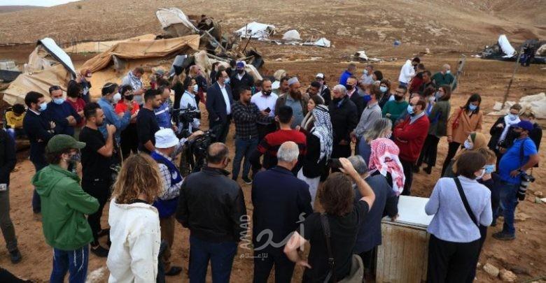 محدث- إدانة فلسطينية لهدم قوات الاحتلال أكثر من 70 منزلاً ومبنى في بلدة "حمصة البقيعة"