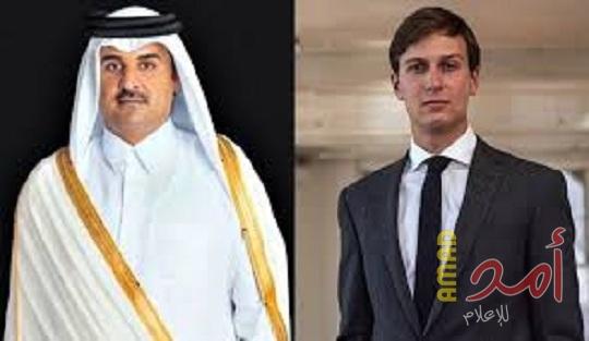 أمير قطر يبحث مع كوشنر وغرينبلات عملية السلام والوضع بغزة