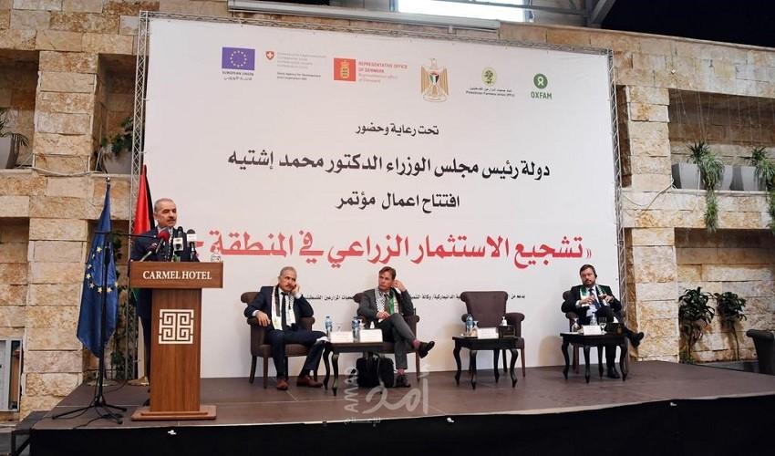 اشتية: بدأنا التعافي الاقتصادي من الجائحة ونعمل على تعزيز إمكانياتنا في التصدير للمنافسة عالميًا