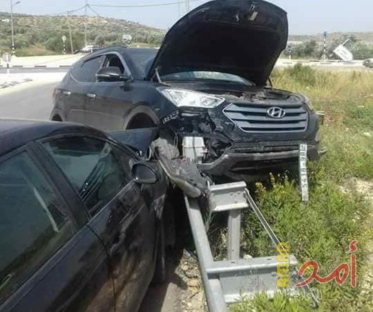 إصابة في حادث سير بجنين