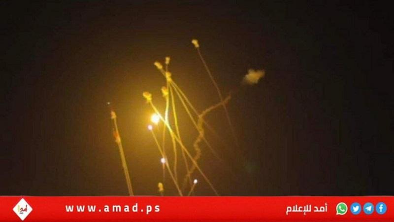 القبة الحديدية تطلق صاروخًا تجاه طائرة مسيرة من قطاع غزة