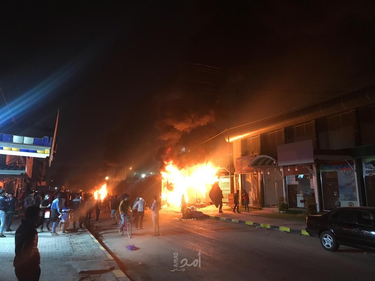 كشف سبب الانفجار في معسكر "الحشد الشعبي" بالنجف