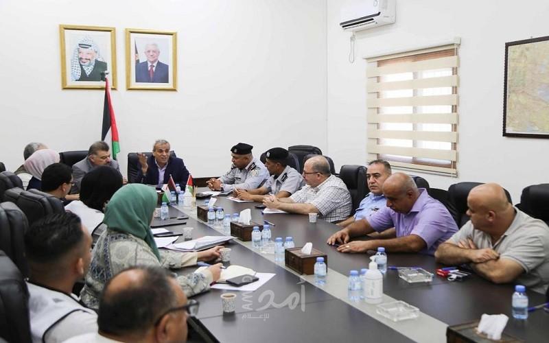 قلقيلية: اجتماع لجنة الطوارئ في المحافظة