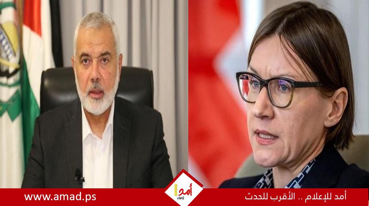 رئيس الصليب الأحمر "سبولياريتش"تلتقي إسماعيل هنية في قطر