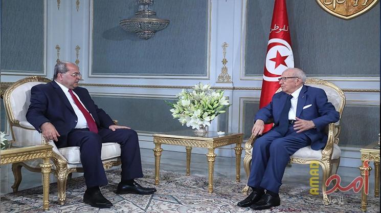 خلال استقباله الطيبي..السبسي: نرفض "قانون القومية"بشدة .. ونحيي صمود الشعب الفلسطيني