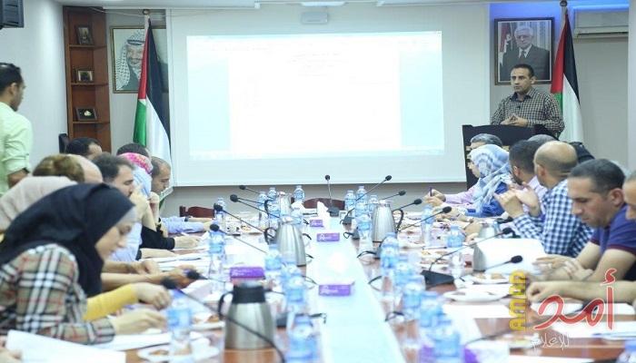 "الإحصاء" يناقش صياغة الاستمارة النهائية لمسح واقع العدالة في فلسطين