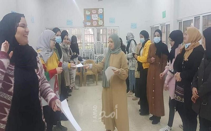 فتيات جنين ينظم ورشة التفريغ النفسي وشبيبة طولكرم ينظم محاضرة توعوية عن النظافة