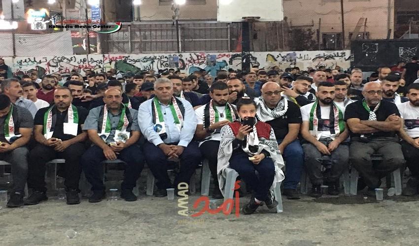 جماهير قلنديا تقيم حفل تأبين للشهيد محمد إبراهيم شحام - فيديو وصور