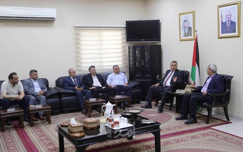 قلقيلية: المحافظ يلتقي رئيس جامعة فلسطين التقنية خضوري
