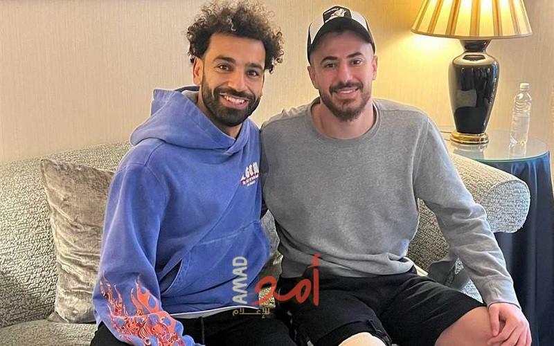 محمد صلاح يزور لاعب الزمالك  الونش في المستشفى بإنجلترا