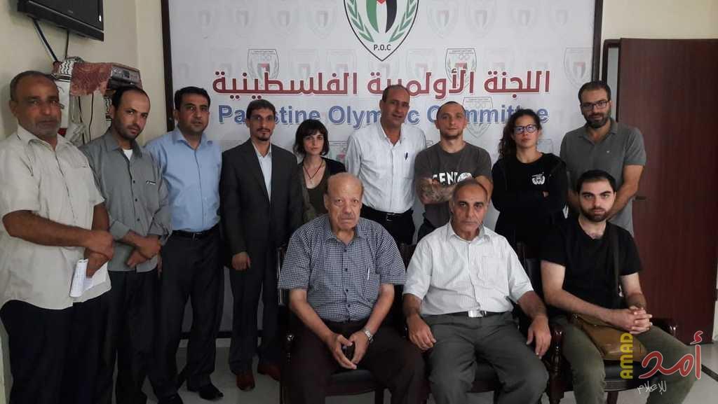 وفد الملاكمة الايطالي للجنة الاولمبية يزور غزة