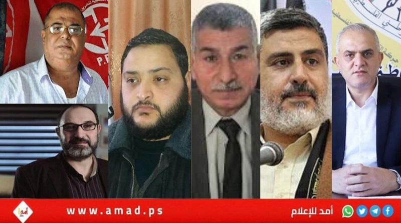 ساسة يطالبون عبر "أمد" بالتوحد وتشكيل قيادة وطنية لمواجهة جرائم الاحتلال