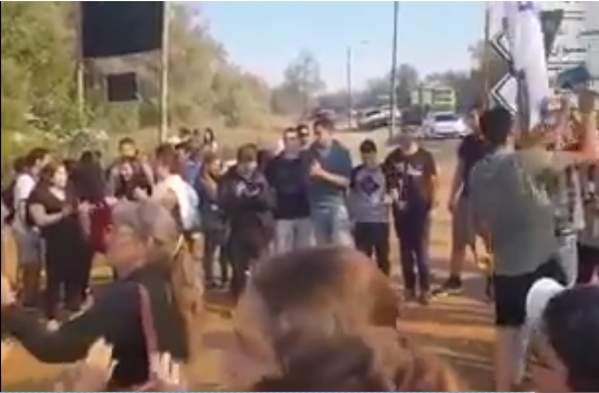 طلاب إسرائيليون يحتجون بالقدس على الأوضاع الأمنية على حدود غزة
