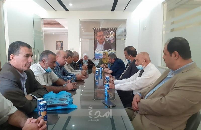 وفد من النضال الشعبي يهنئ الجبهة العربية الفلسطينية بذكرى انطلاقتها
