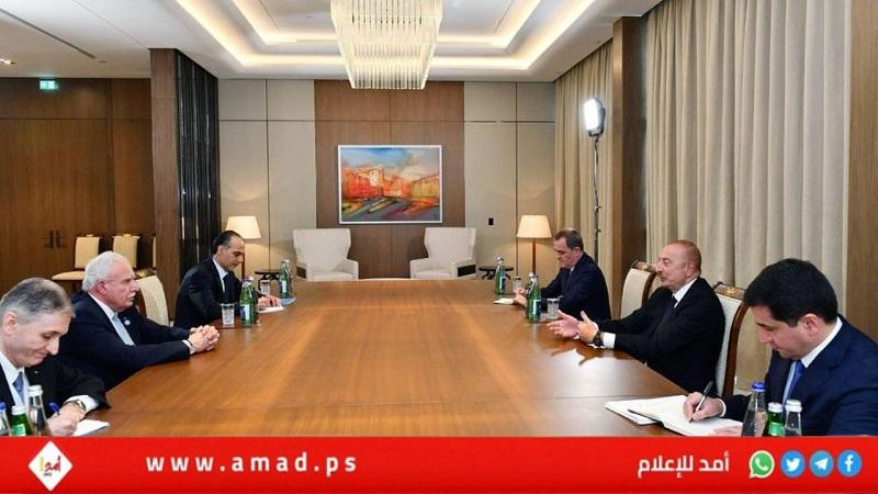 المالكي يبحث مع رئيس جمهورية أذربيجان آخر مستجدات القضية الفلسطينية
