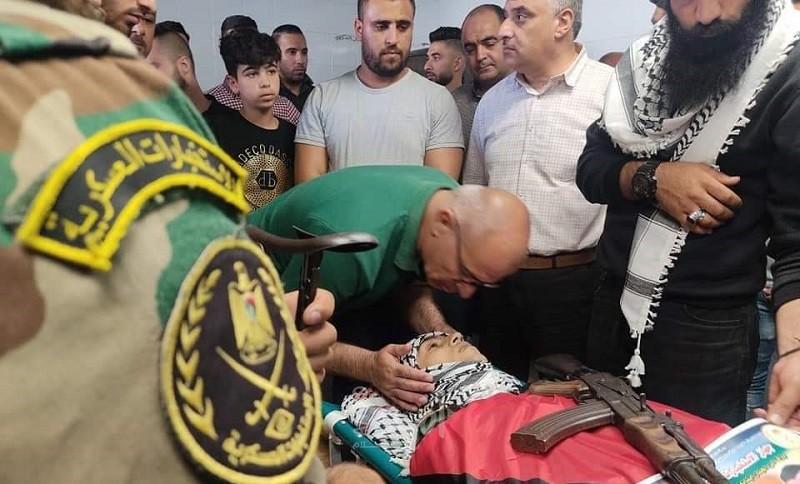 نابلس تودع أحد أبطال معركة جنين "أدهم عليوي"- صور